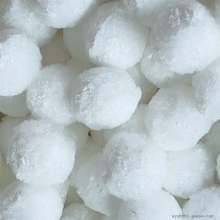 100% Fiber Manufacturing Filter Balls For Industrial Wastewater Treatment
