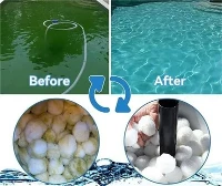 Boules de filtre de piscine 700g, traitement de l'eau, boules de filtres en Polyester écologiques, réutilisables et renouvelables