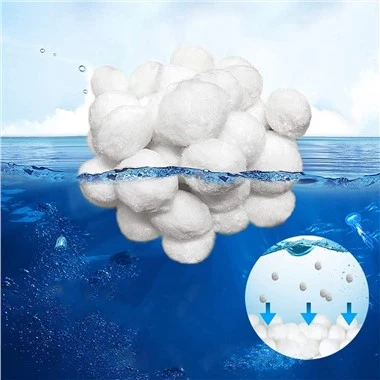 Boule de fibre pour la filtration de l'eau de piscine