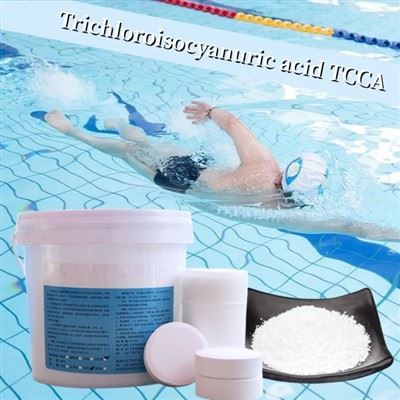 Vente chaude de produits chimiques pour piscine, acide trichloroisocyanurique TCCA 90 comprimé de chlore