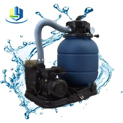 Système de pompe à filtre à sable LY-300 300 mm pour piscines hors sol avec pompe standard et base de filtre ferme pour une installation facile