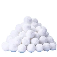 Décontamination industrielle de boule filtrante de fibre de polyester et matériel filtrant d'enlèvement d'huile