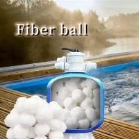 Les boules filtrantes en fibres écologiques réutilisables remplacent le sable filtrant de piscine pour la piscine