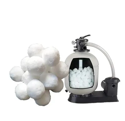 Boules filtrantes en fibre lavables de haute qualité pour piscines