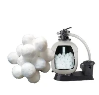 Boules filtrantes en fibre lavables de haute qualité pour piscines