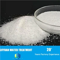 Polyacrylamide anionique de PAM de poudre de granule blanc