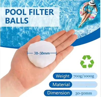 Une boule de filtre à 700 grammes peut remplacer 25 kilogrammes de sable.