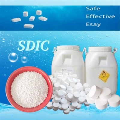 Produits chimiques granulaires SDIC de traitement de l'eau de dichloroisocyanurate de sodium de poudre de maille de 25kg 8-30