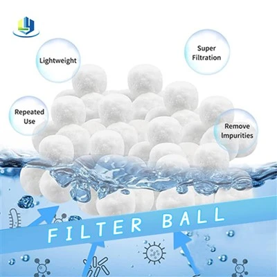 Boule filtrante de piscine, remplacement de sable, boule en Fiber de Polyester, boule de nettoyage de filtre de piscine