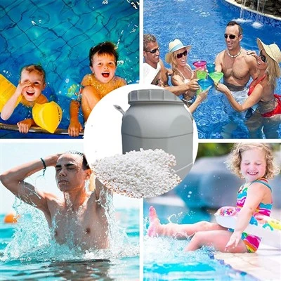 Hypochlorite de calcium de granules de chlore de prix d'usine 65% 70% pour la piscine