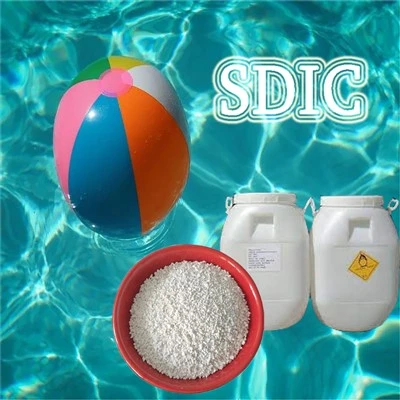 Chlore en vrac de piscine traitement de l'eau de dichloroisocyanurate de sodium stabilisé de 3 pouces granulaire SDIC